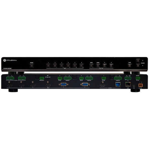 Atlona AT-UHD-CLSO-601 4K/UHD 6 Input Multi-Format Switcher with Mirrored HDMI and HDBaseT Out