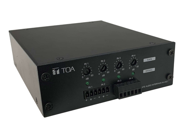 TOA M-44DT 4 Mic Line Dante Audio Mixer and Interface