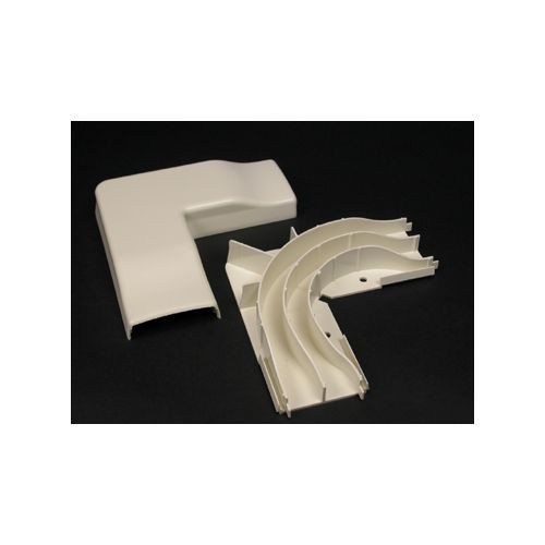 Wiremold 2311DFO-WH 2300 Radiused Divided Flat Elbow Fitting