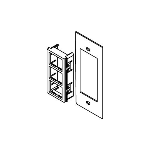 Wiremold SGB-3TJ AF Series Single-Gang Plate