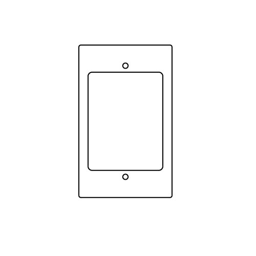 Wiremold RFB119-RT RFB9 and RFB11 Series Communication Device Plate