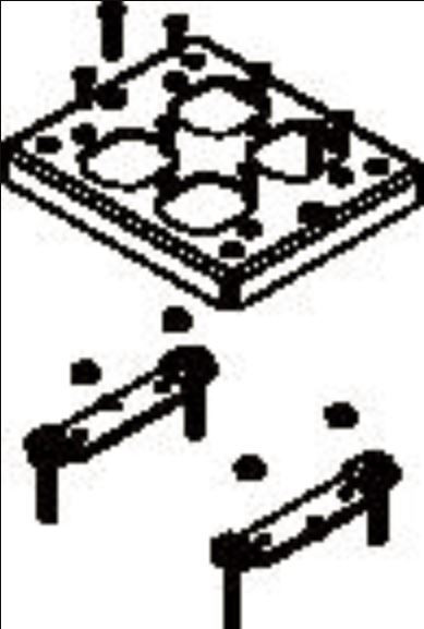 Wiremold 428DR2 Flush Carpet Plate-double Dplx