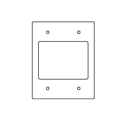 Wiremold RFB119-2SRT RFB9 and RFB11 Series Communication Device Plate