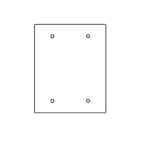 Wiremold RFB119-2SB RFB9 and RFB11 Series Blank Device Plate