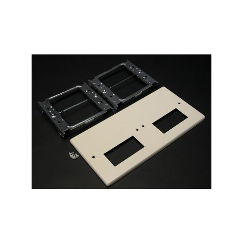 Wiremold V4047-2RRXX 4047 Four-Gang Cover With Two Rectangular Openings