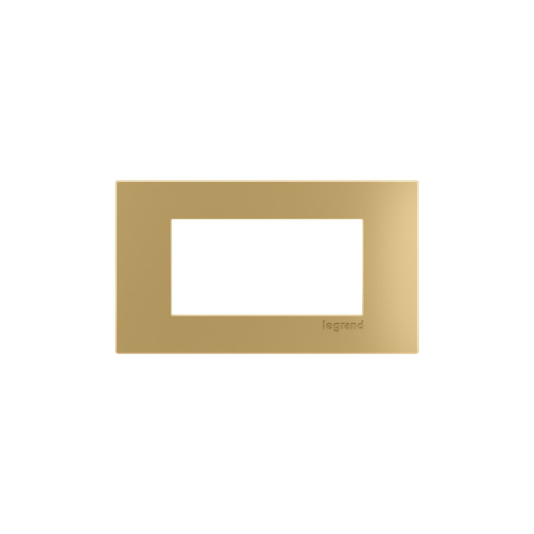 Wiremold 2-Cube-Brass-Trim-Plate 2-Cube Trim Plate in Bronze
