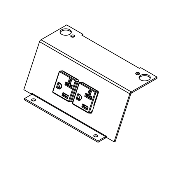Wiremold CAF3-DP1 Duplex Power