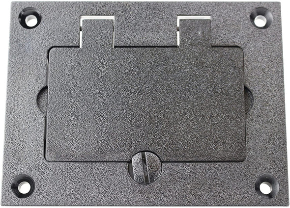 Wiremold 828PRGFI-BLK Nonmetallic GFI Cover Plate Black Flat Finish