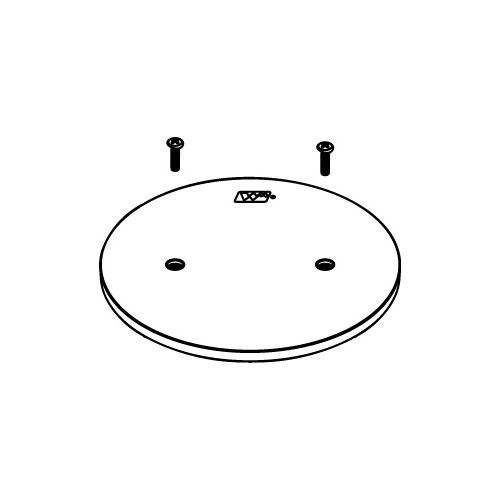 Wiremold RC7APTCGY RC7 Multi-Service Assembled Poke-Thru Device Abandonment Plate