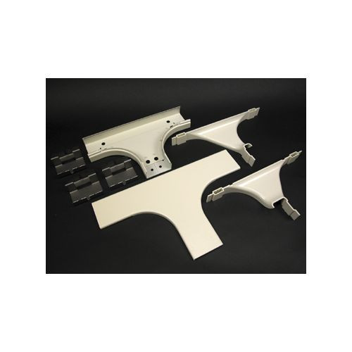 Wiremold V2415DFO 2400D Radiused Divided Tee Fitting