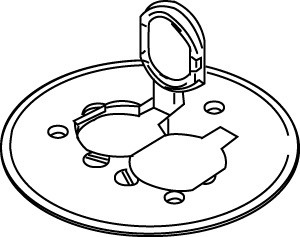 Wiremold 895P-AL Ratchet-Pro 881 Series Duplex Cover Plate