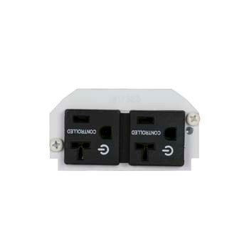 Wiremold 4REC-25 4REC-25 4 inch Evolution 1/2 Gang 20A Duplex Receptacle