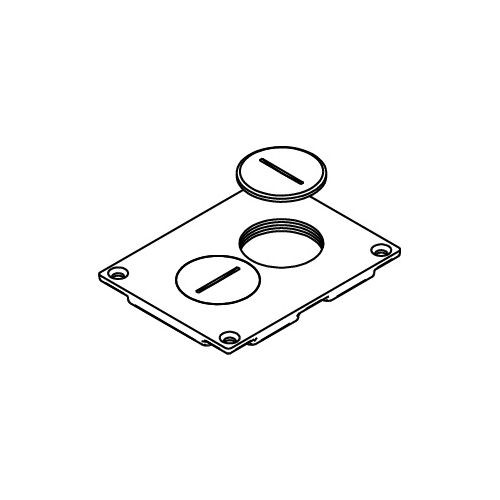 Wiremold 828SPTC Duplex Cover Plate