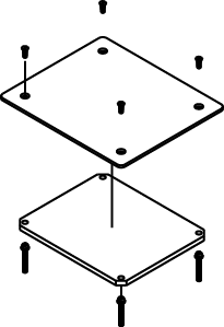 Wiremold S3AXBP FloorPort Series Blanking Plate