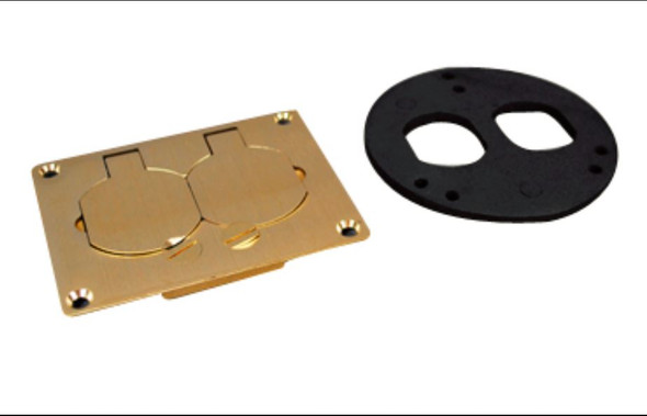 Wiremold S125B Brs Dplx Cvr Plt Si Ser