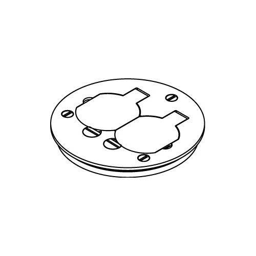 Wiremold 895T Ratchet-Pro 881 Series Duplex Cover Plate With Flip Lids