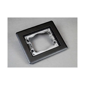 Wiremold 817TCAL-BK Combination Carpet and Tile Flange, Black