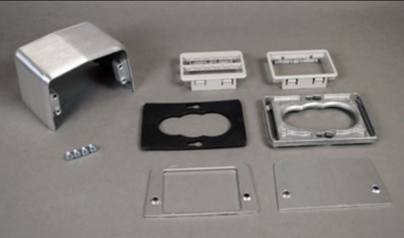 Wiremold 525RT Service Box Fitting, Type: Communication Jack, Metallic