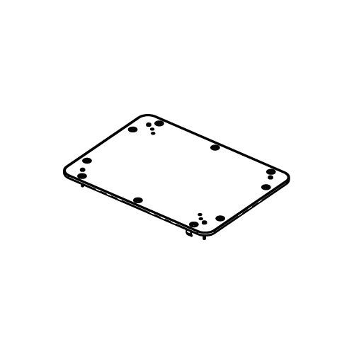 Wiremold EFB610-CTR Evolution Series EFB6, EFB8, EFT10 Floor Box Bare Concrete/Terrazzo Trim Ring