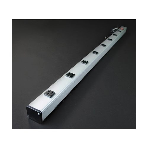 Wiremold UL401BD Plug-In Outlet Center Unit / 120V/15A/48\" long/8 O/L /lighted switch/15\' cord"