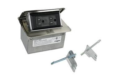 Wiremold DQFF15ST "DQF FIELD WIRED W/15A RECPT, SS"