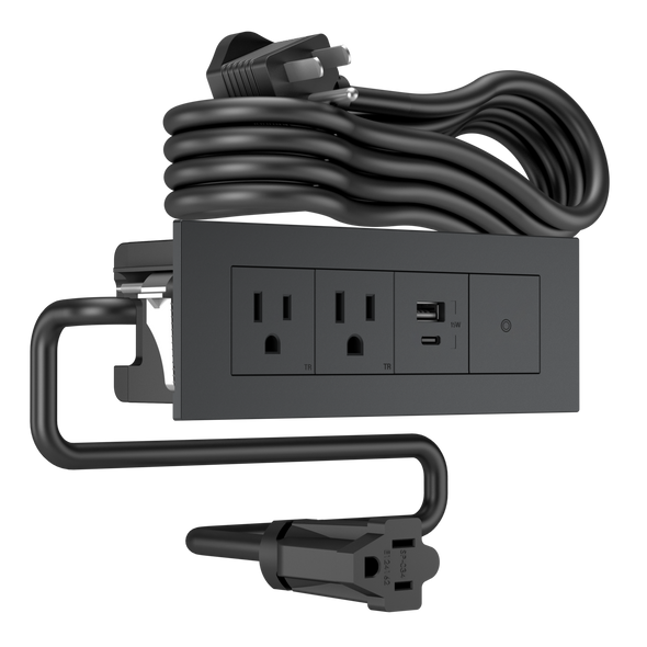 Wiremold 4-Cube-dash-Furniture-Power-Center- 4-Cube FPC in Graphite