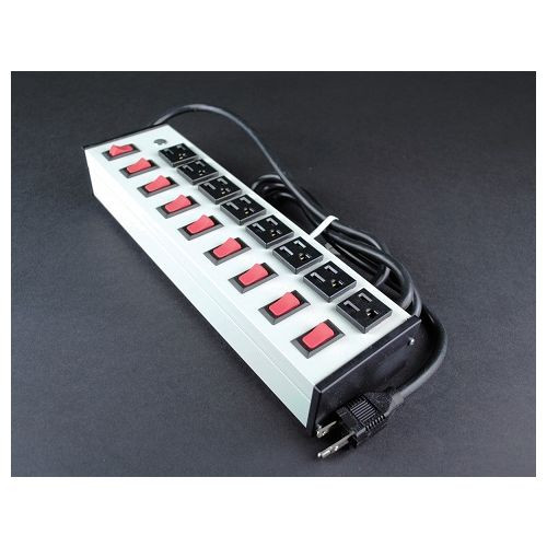 Wiremold UL209BC Plug-In Outlet Center Unit / 120V/15A/8 individually switched O/L /6' cord