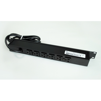 Wiremold R5BZ Plug-In Outlet Center Unit / Rack Mount 120V/15A/6 rear O/L /lighted switch/6' cord/Computer Grade Surge