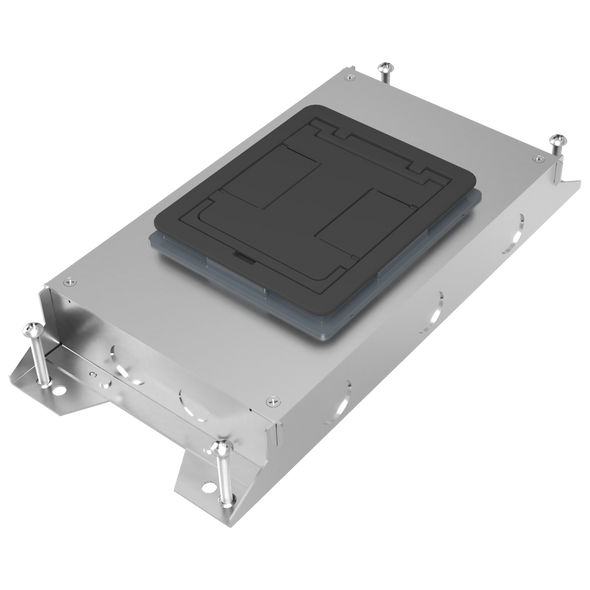 Wiremold RFBA2R25 RFBA 2-Gang Shallow Floor Box