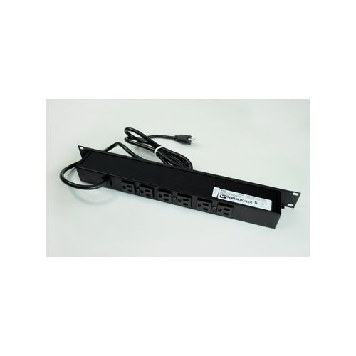 Wiremold R5BZX-15 Plug-In Outlet Center Unit / Rack Mount 120V/15A/6 rear O/L /lighted switch/15' cord/Computer Grade Surge