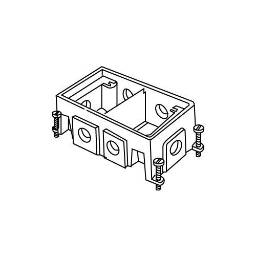 Wiremold 880CS2-1 880CS2-1 - Omnibox Series Cast-Iron Floor Box