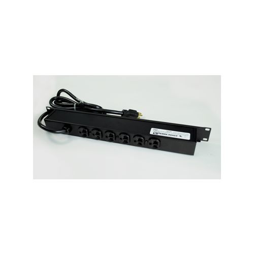 Wiremold R5BZ20-15 Plug-In Outlet Center Unit / Rack Mount 120V/20A/6 rear O/L /lighted switch/15' cord/Computer Grade Surge