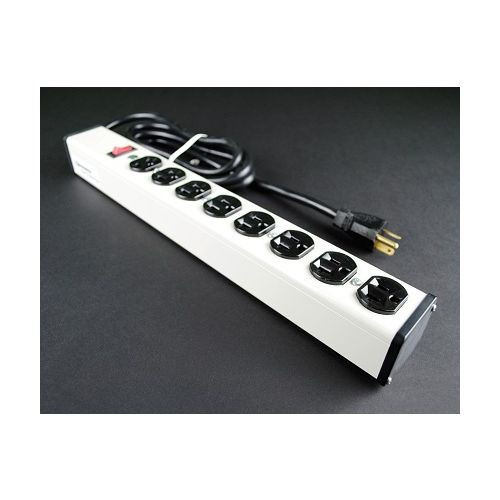 Wiremold ULB820-6 Plug-In Outlet Center Unit / 120V/20A/8 O/L /lighted switch/6' cord