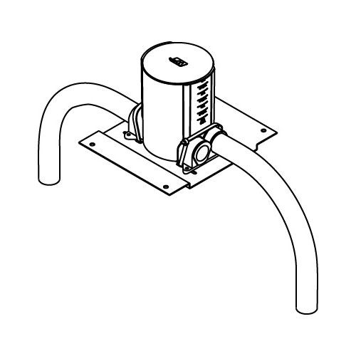 Wiremold 881FC 881FC Ratchet-Pro Fire Classified Nonmetallic Round PVC Floor Box