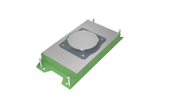 Wiremold RFBA2C25OG RFBA 2-Gang Round Cover Floor Box - On Grade