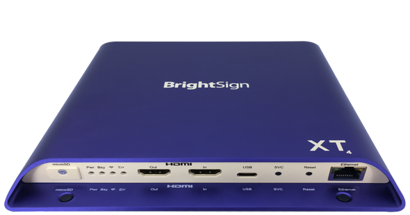 Brightsign XT1144 H.265, True 4K, dual video decode, enterprise HTML5 player