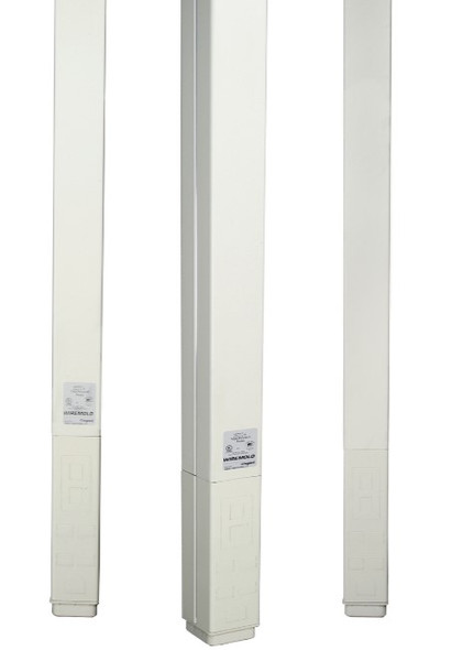 Wiremold 25DTC-E10DG Series Blank Steel Tele-Power Express Pole (Designer Gray)
