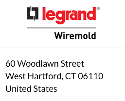 Wiremold KC10CM8 CORD ENDED FLUSH BLACK OPEN COMM - QTY - 1