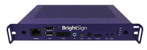 Brightsign HO523 OPS compatible digital signage media player.