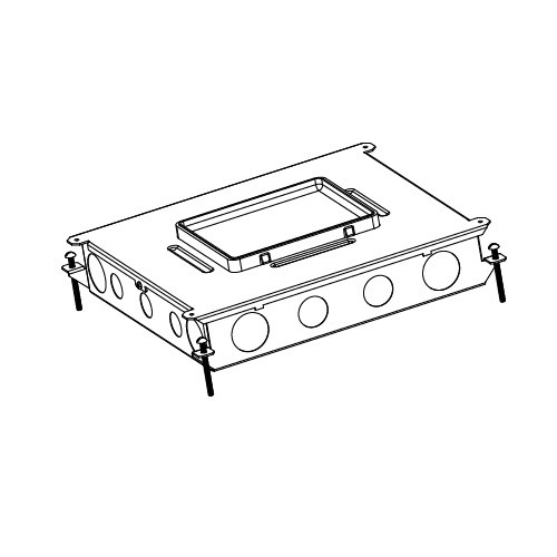 Wiremold RFB6-OG RFB6-OG Series Six-Compartment On-Grade Box