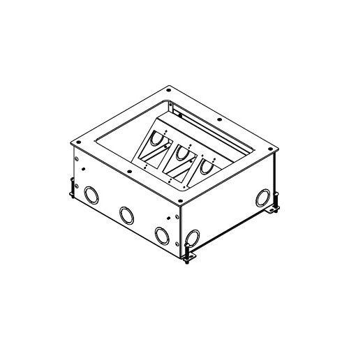 Wiremold RFB11-OG RFB11-OG A/V Four-Compartment Eleven-Gang On-Grade Floor Box