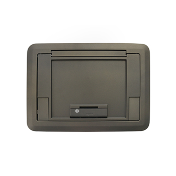 Wiremold EFB45BTNKTR Evolution Series EFB45 Floor Box Flush Style Cover with Solid Lid