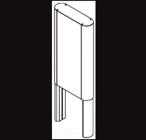 Wiremold VES66234524 Extension Small Round Anod X 24inch W/Full