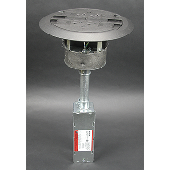 Wiremold RC4ATCBS-LJB Multi-Service Anssembled Poke-Thru Device, Brass