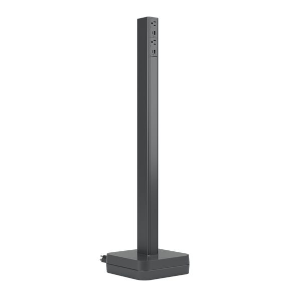 Wiremold P4HUHUGR Dash Power Tower, Graphite