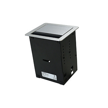 Wiremold TB672AUALF InteGreat A/V Table Boxes With USB, Field Wired, Aluminum