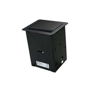 Wiremold TB672AUBKF InteGreat A/V Table Boxes With USB, Field Wired, Black