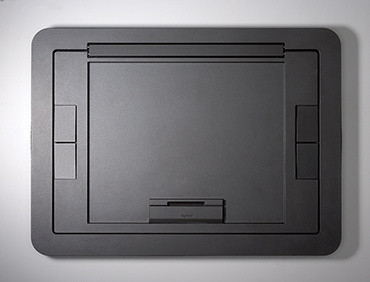 Wiremold EFB6810CTGY Evolution Series EFB6, EFB8, EFB10 Floor Box Flush Style Cover with Carpet Insert