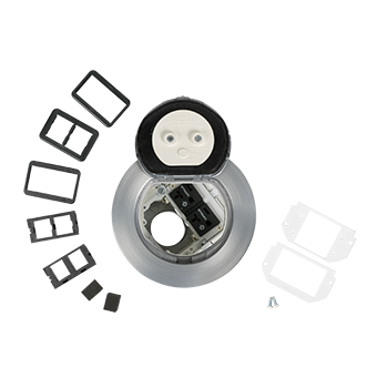 Wiremold 4ATCP2CRAA 4in Prewired Surface Duplex Cr AA