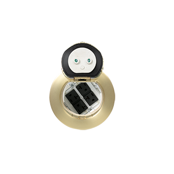 Wiremold 4ATCP4RSB 4in Prewired Surface 4 Receptacle SB